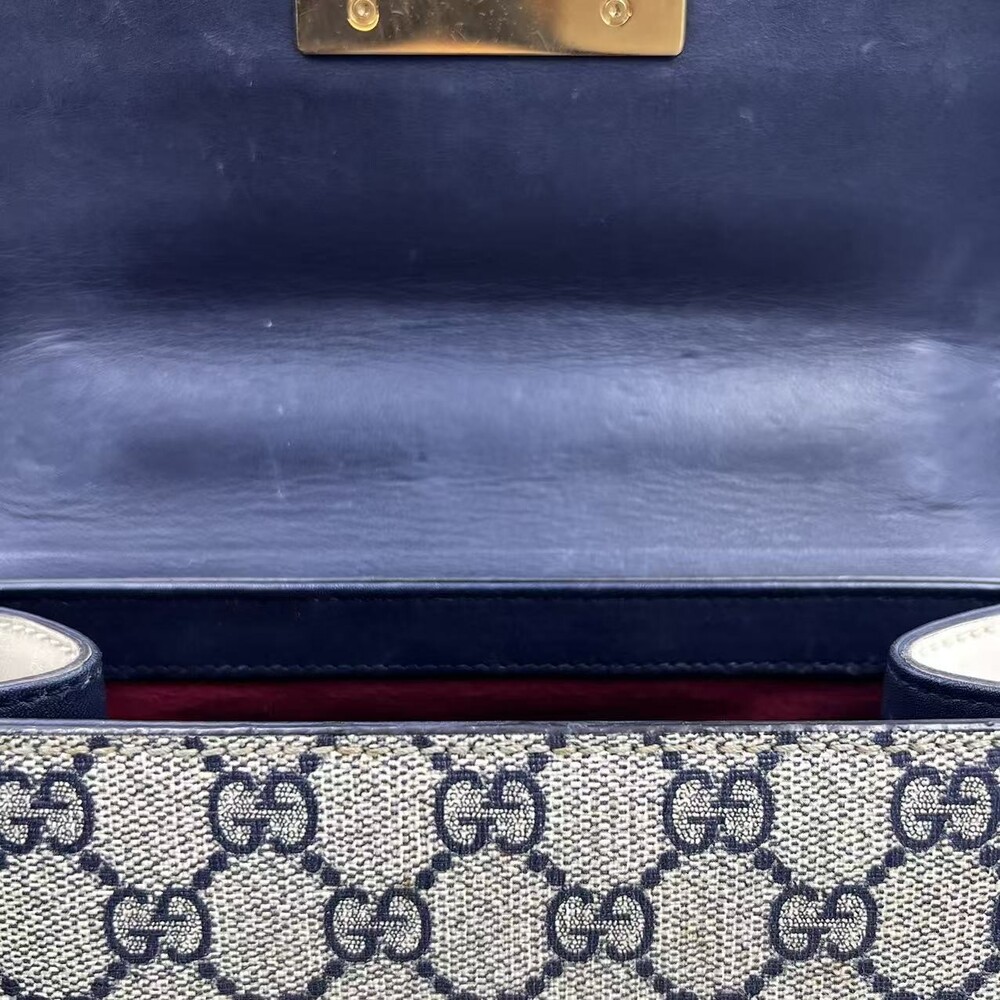 Hj Gucci Gg Supreme Small Padlock #236199G88B - Picture 14 of 14